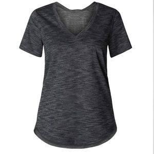 Lululemon What the Sport Tee Heathered Black